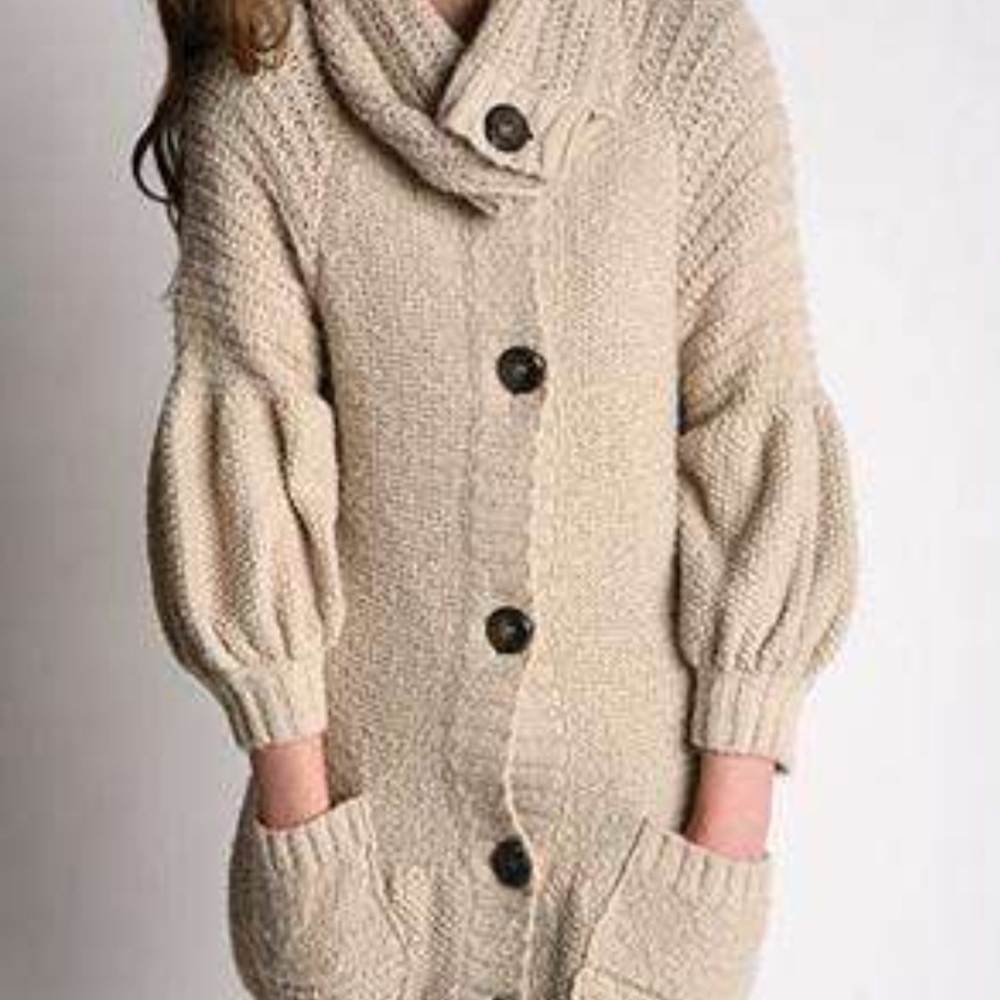 FREE PEOPLE Cozy Button-Up Sweater